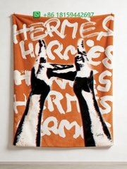 Hermes Throw Blankets